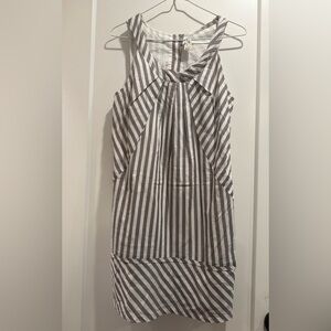 Maeve Anthropologie Sleeveless Lined
Mini Dress Gray/White Striped‎ Size 0